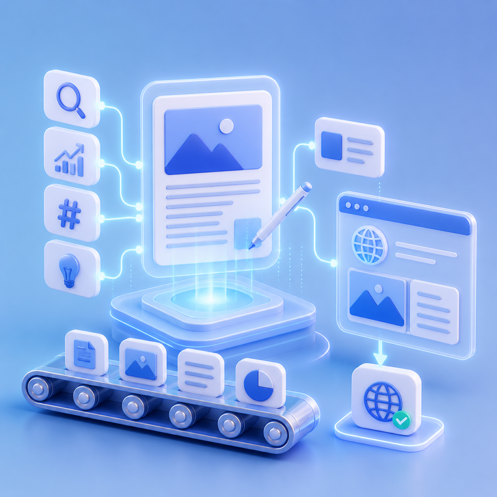 Services blog content generation + auto posting