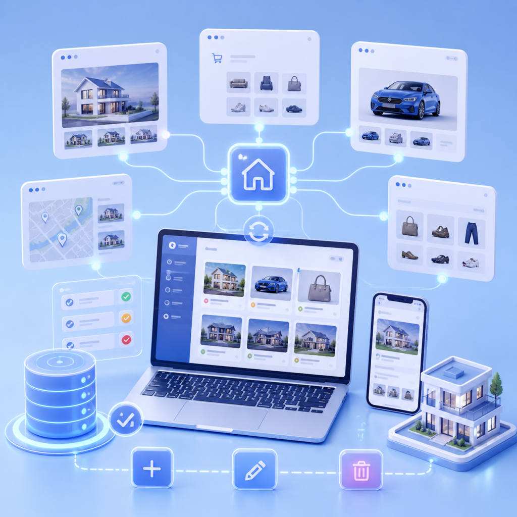 Services product property listing automation