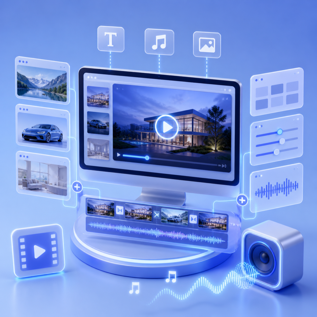 Services video slideshow automation